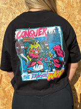 Cargar imagen en el visor de la galería, CROP-TOP - CONQUER THE WOD BLACK
